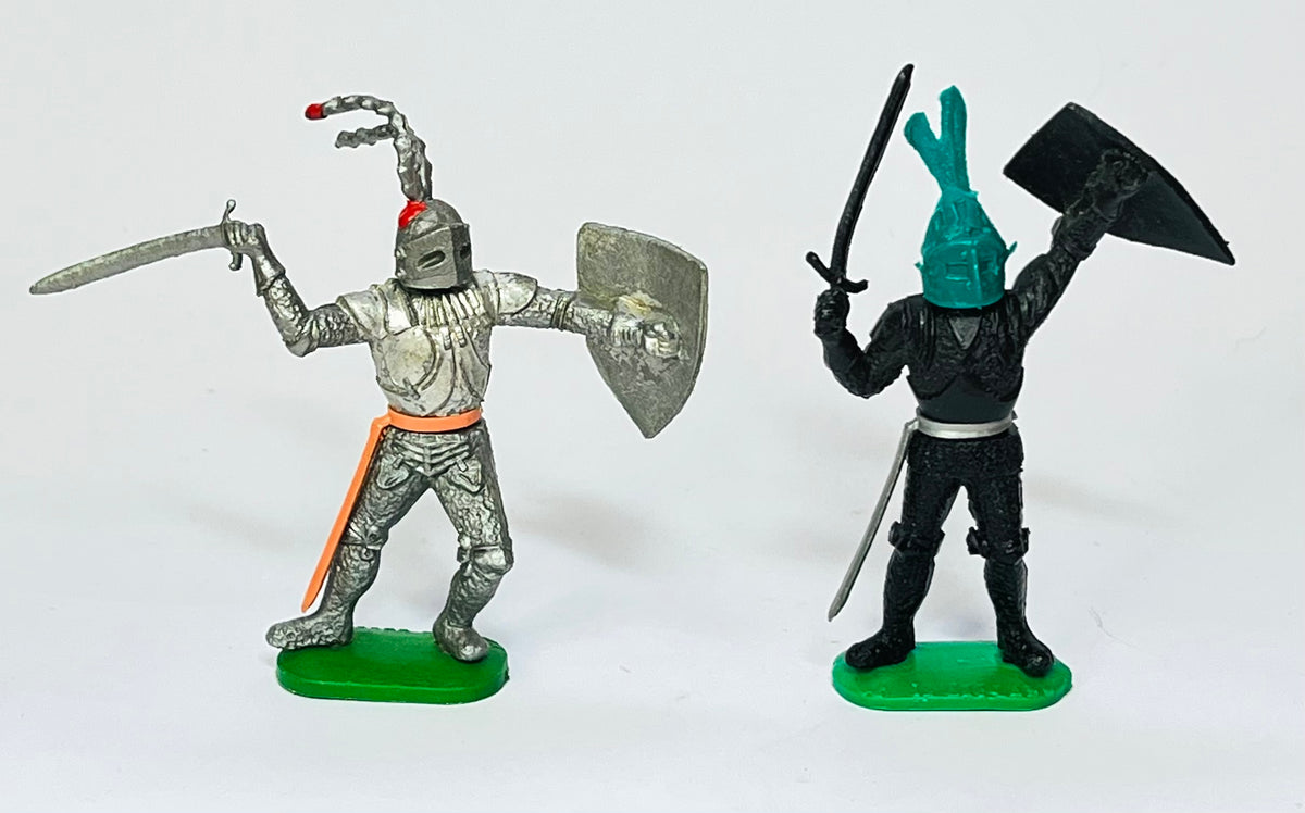 Pair of Early Timpo Foot Knights