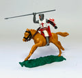 Timpo Crusader with unusual saddle. 1/32