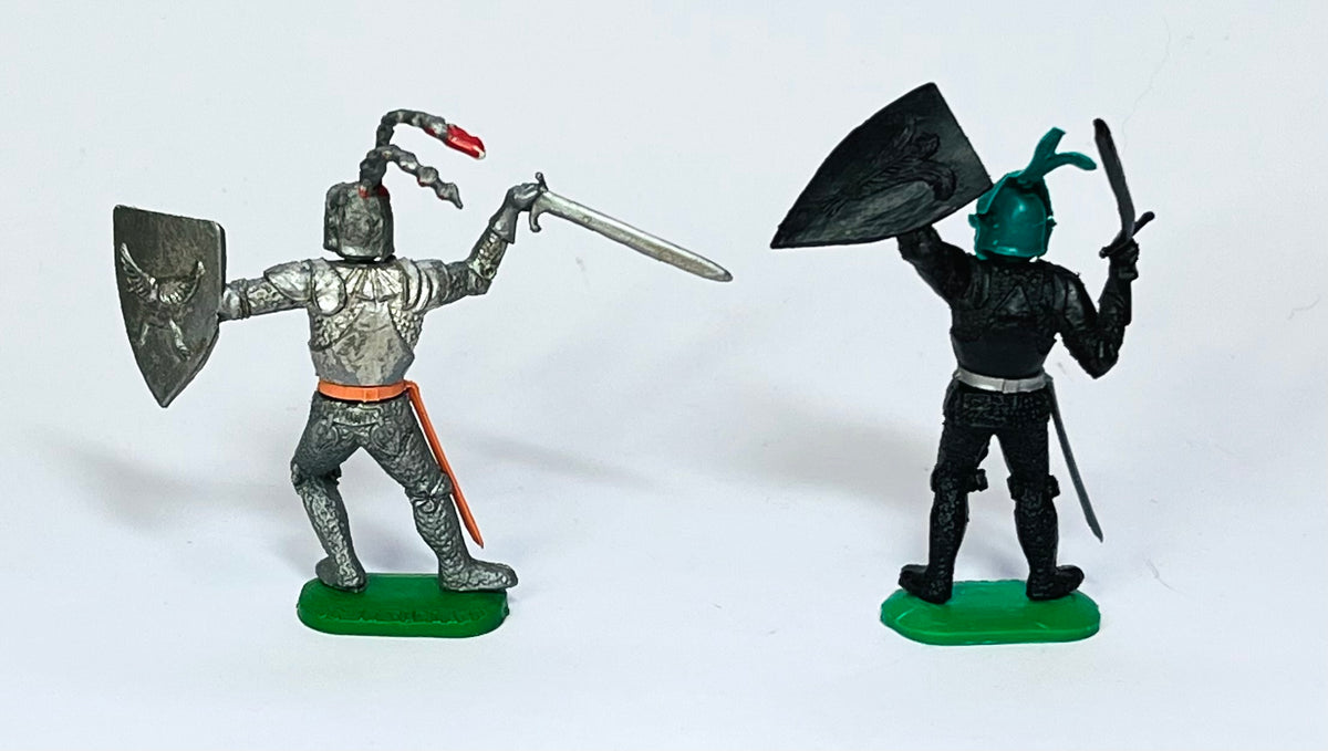 Pair of Early Timpo Foot Knights