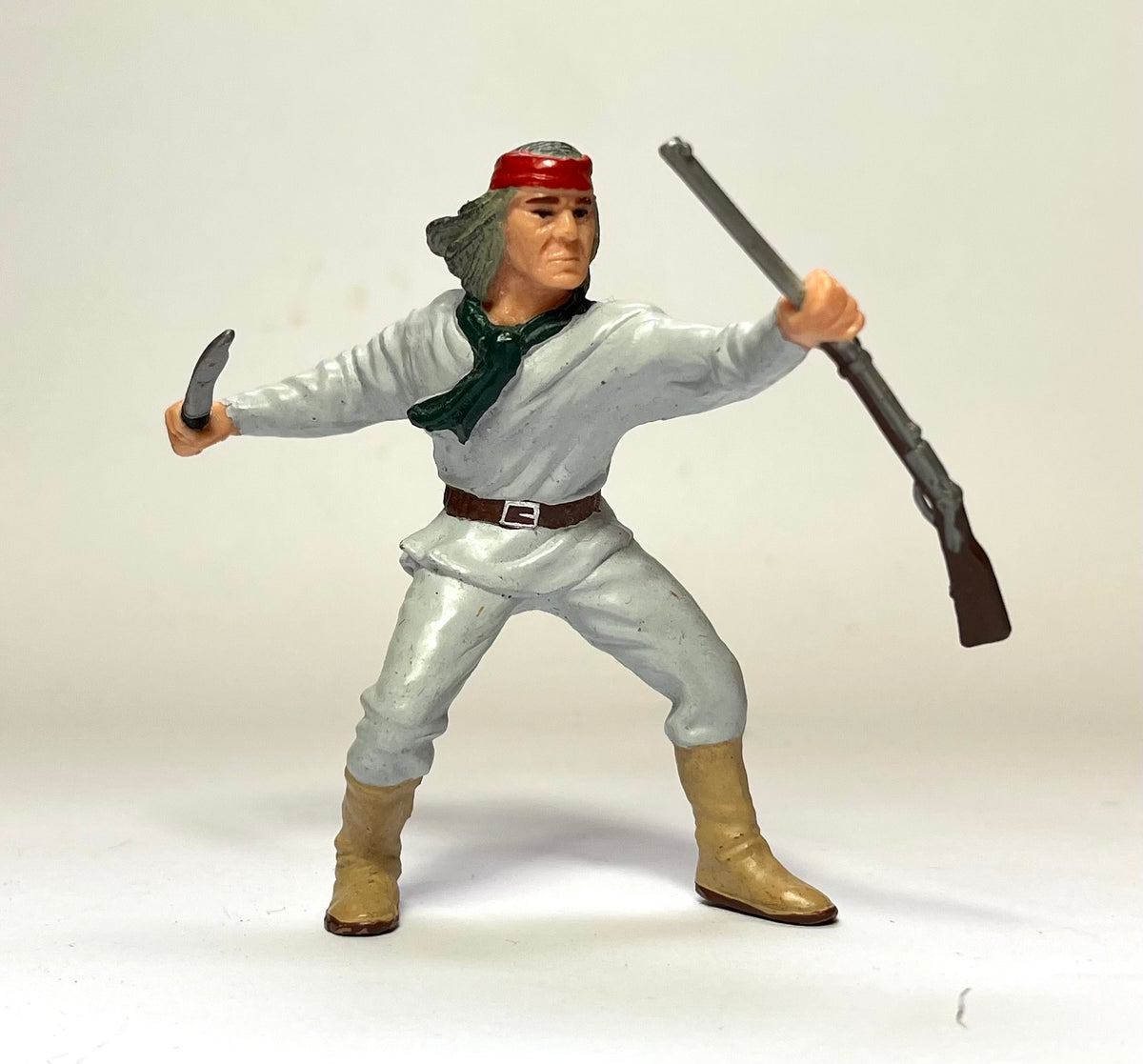 Papo Apache Warrior with knife and rifle. 1/20 scale.
