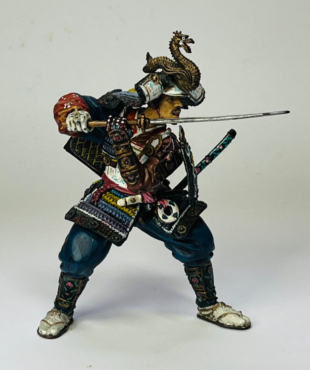 Papo Samurai on foot.