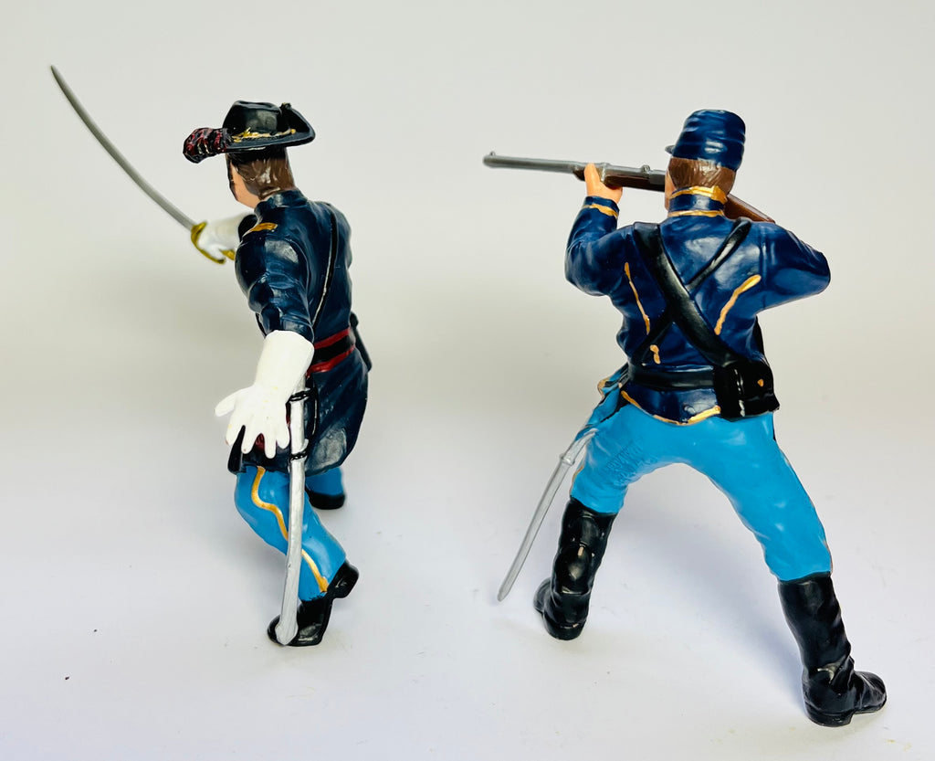 Pair of Union Troops ACW/Wild West 1/20 Papo.