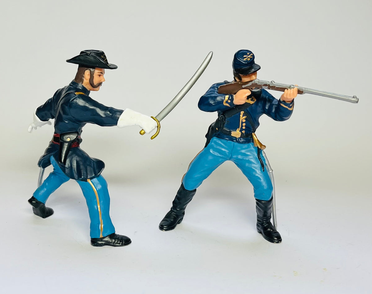 Pair of Union Troops ACW/Wild West 1/20 Papo.