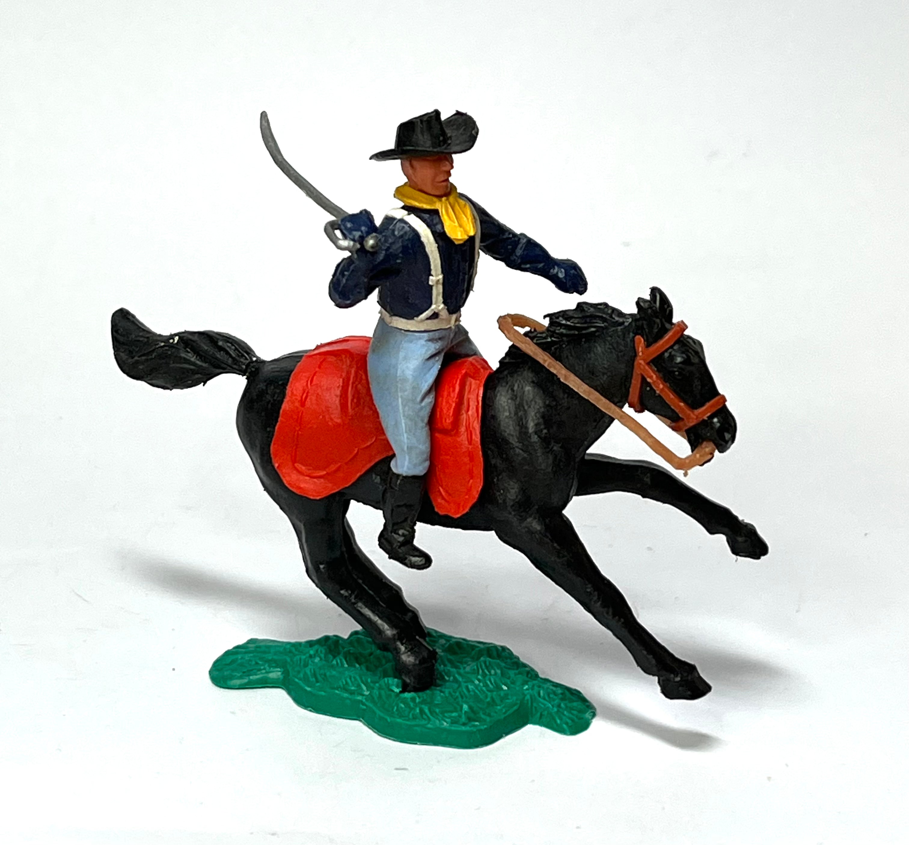 Timpo US Cavalry trooper mounted